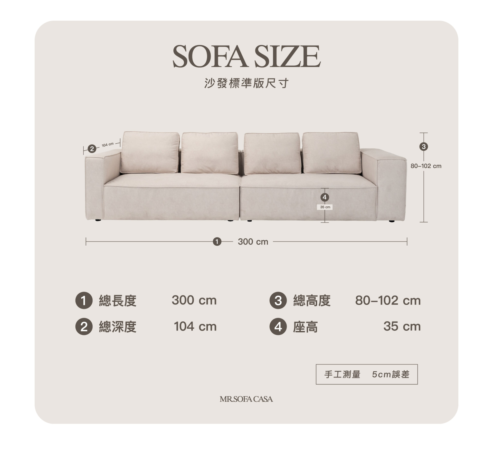 丹麥沙發尺寸圖