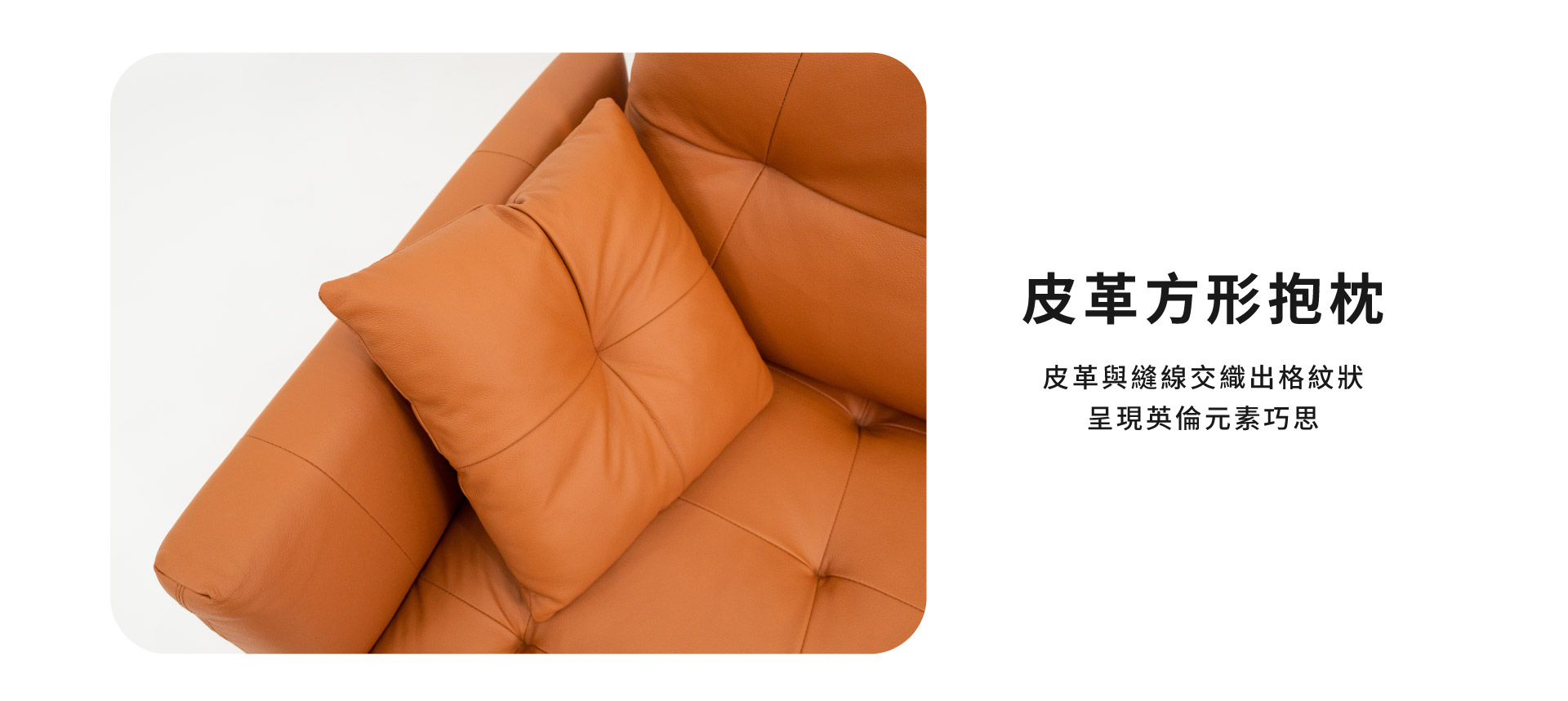 皮革方形抱枕
