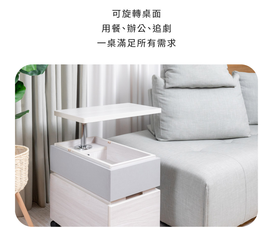 可旋轉桌面