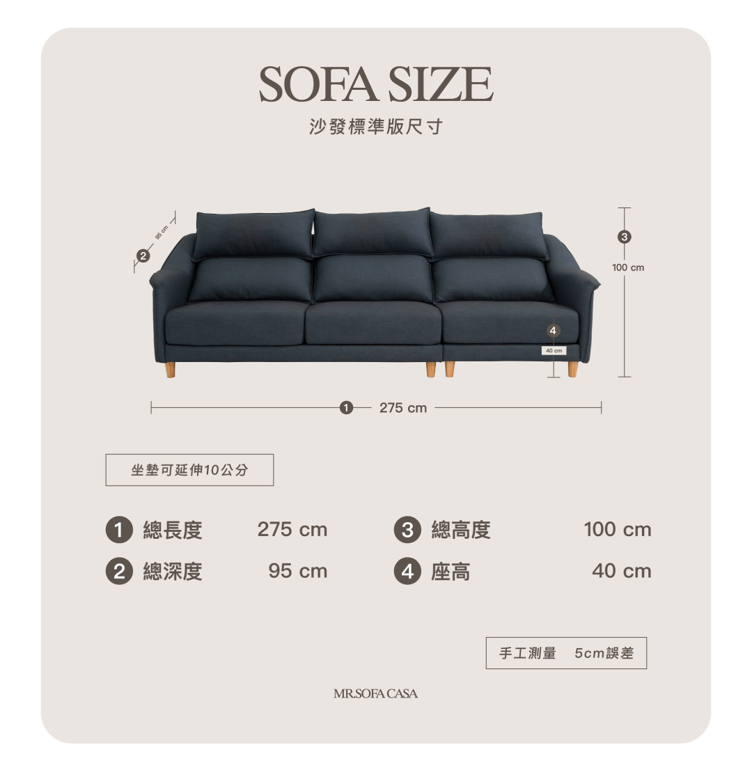 維也納沙發尺寸圖
